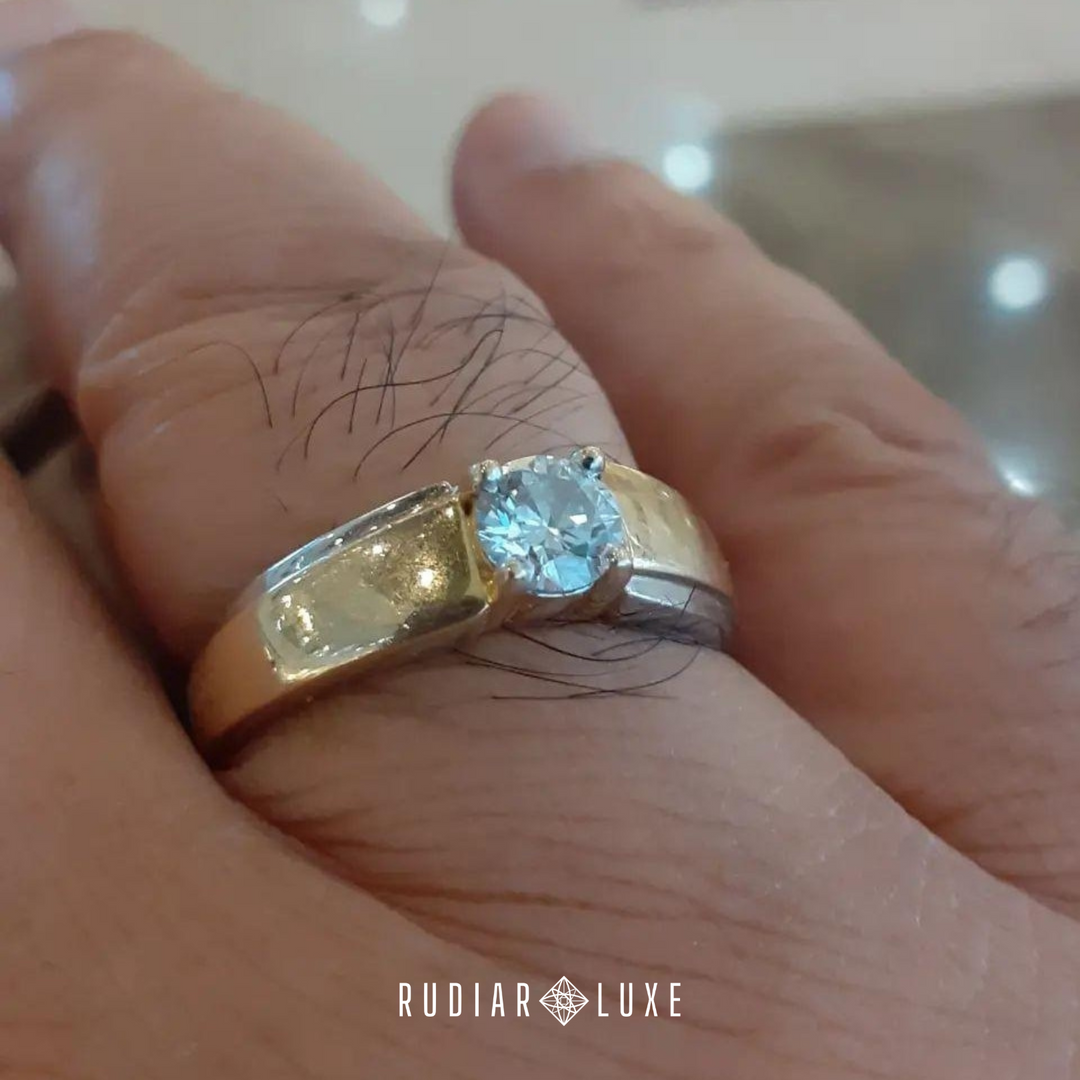 The Solitaire Dual Tone Band