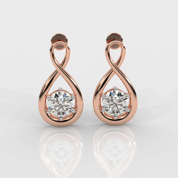 The Infinity Solitaire Earrings