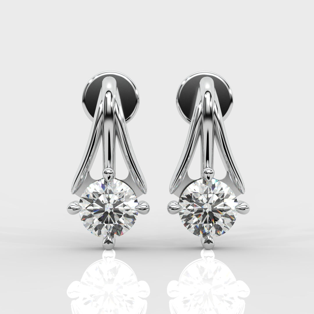 The Solitaire Fall Earrings