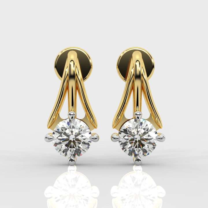 The Solitaire Fall Earrings