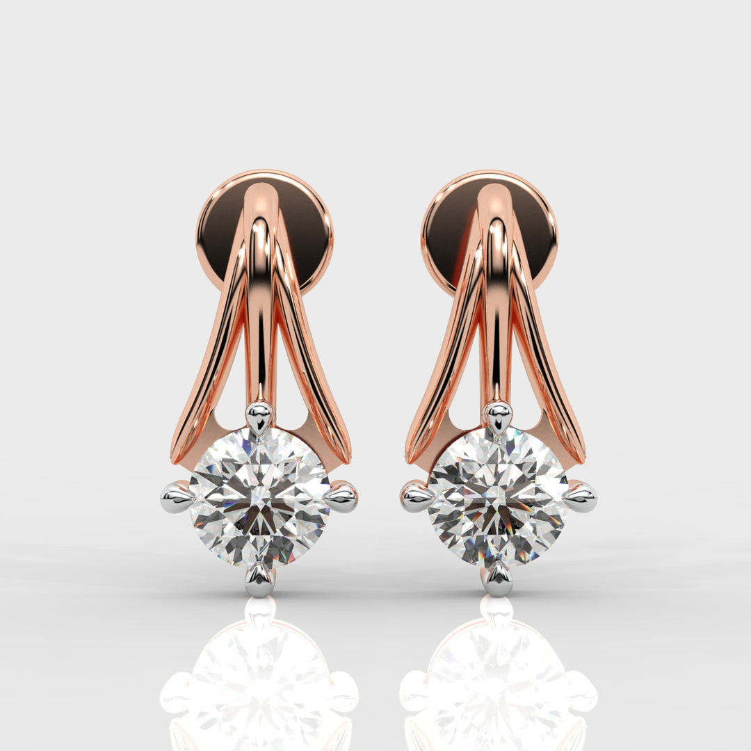 The Solitaire Fall Earrings