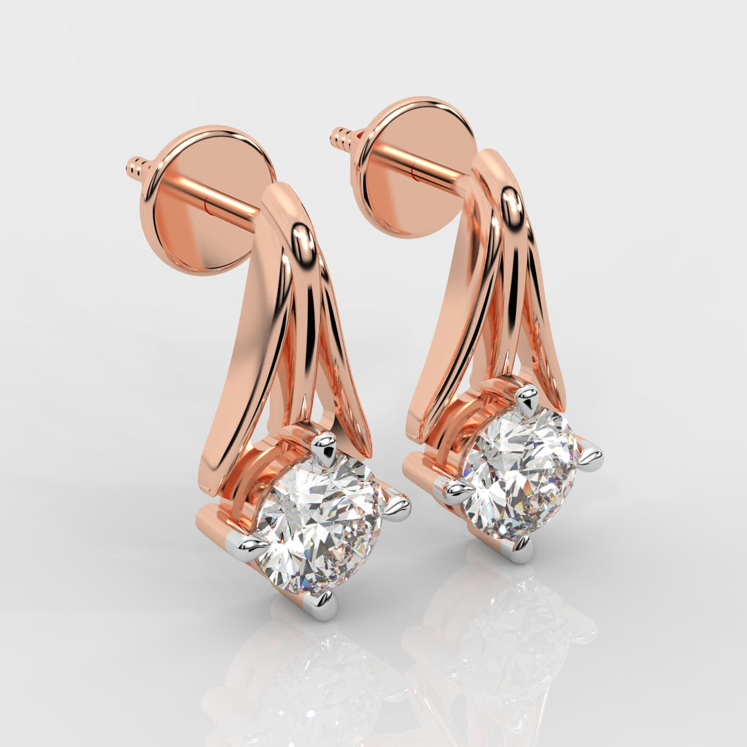 The Solitaire Fall Earrings