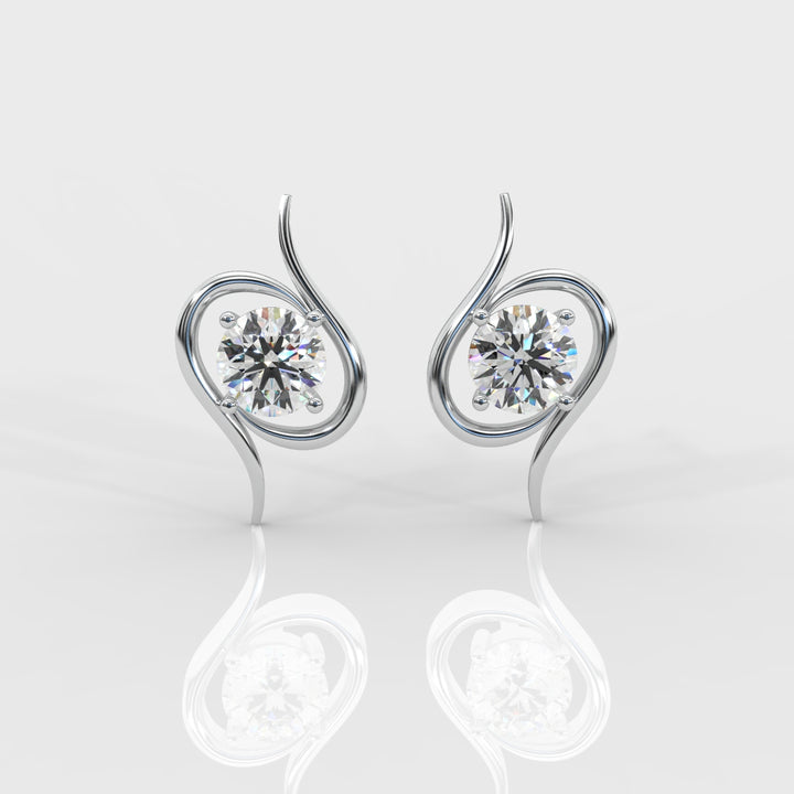 The Solitaire Flare Earrings