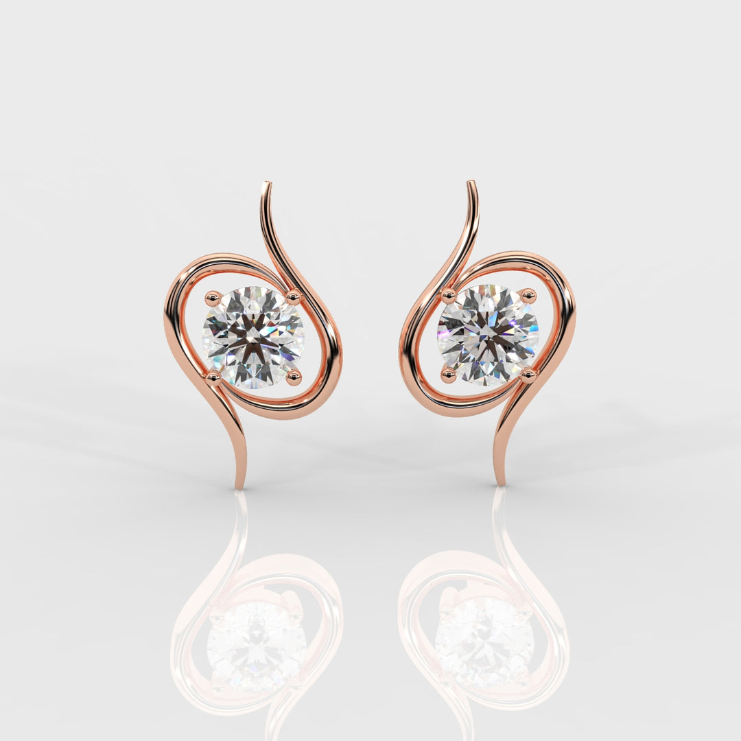 The Solitaire Flare Earrings