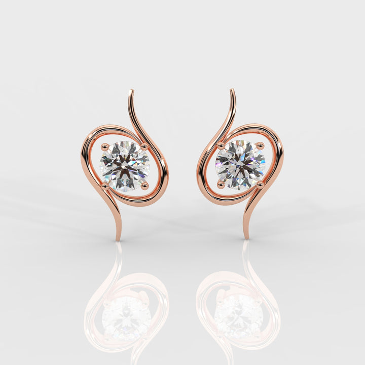 The Solitaire Flare Earrings