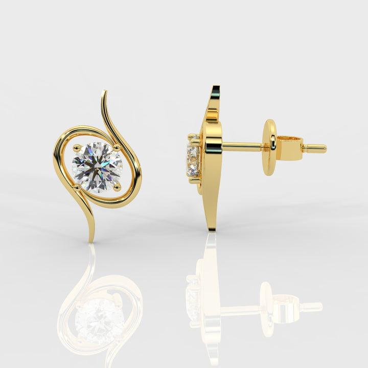 The Solitaire Flare Earrings