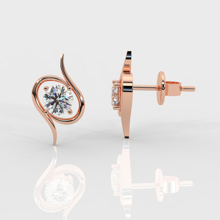 The Solitaire Flare Earrings