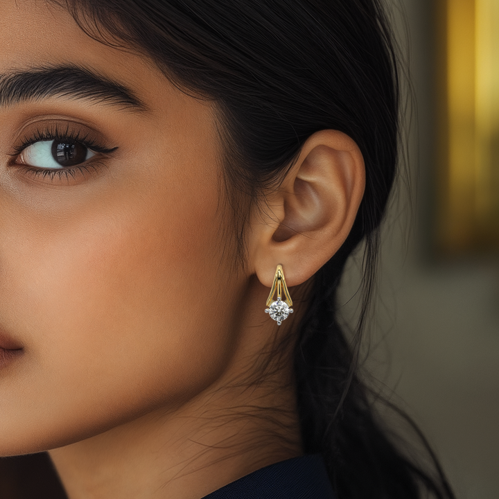 The Solitaire Fall Earrings