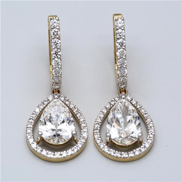 The Halo Pear Earrings
